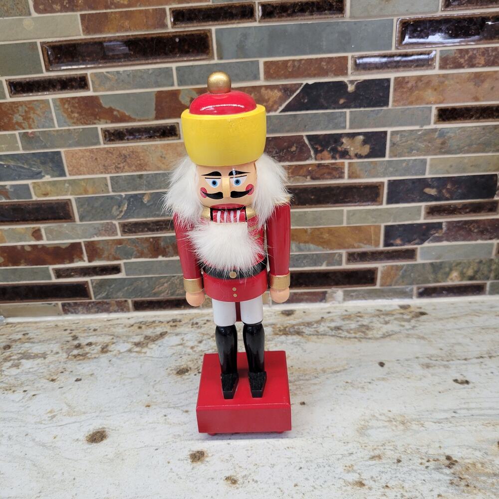 Vintage 1984 Telco Musical Nutcracker Music Box 10" Christmas Toy Soldier Works
